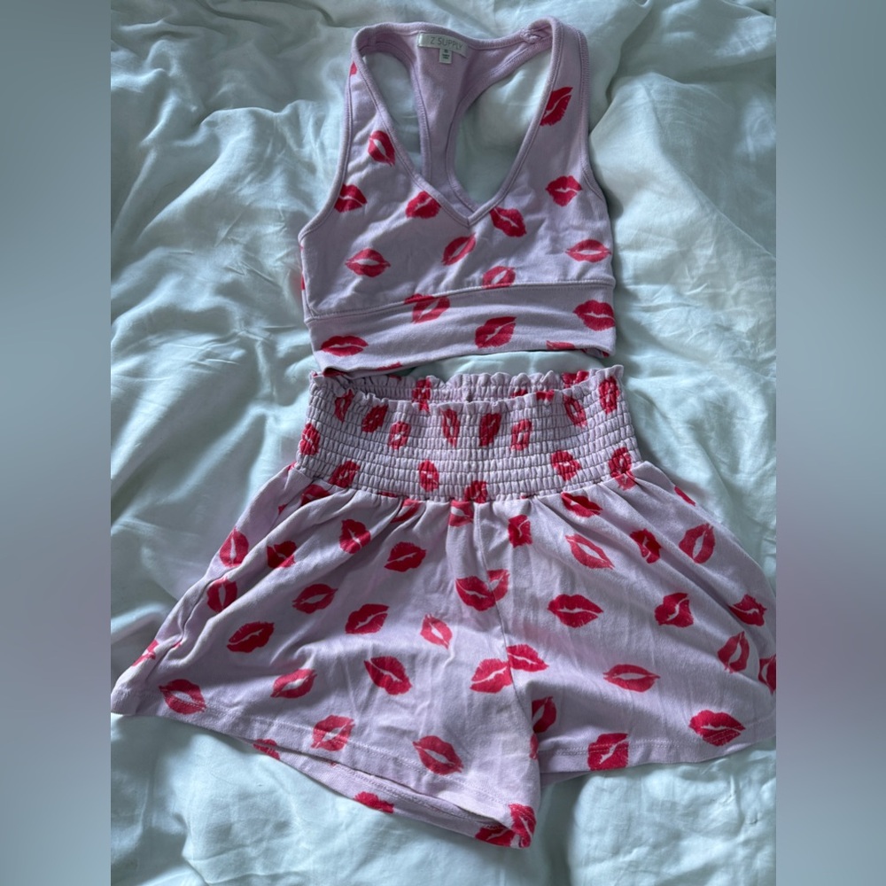 Z SUPPLY kisses shorts and tank set